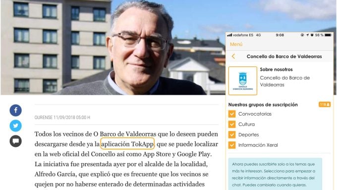TokApp en O Barco
