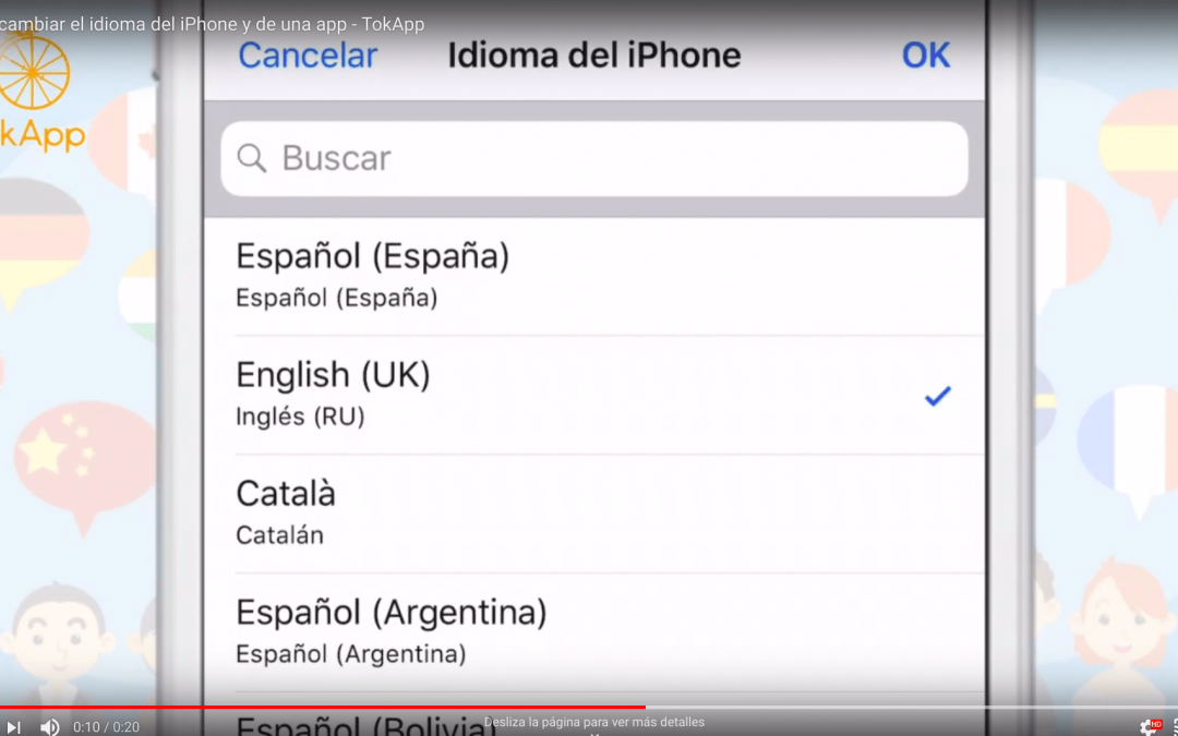 Cambiar idioma iPhone: videotutorial