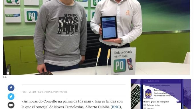 Concello de Pontevedra con TokApp