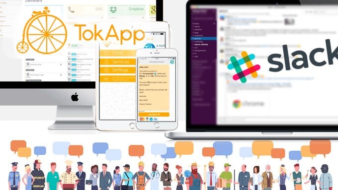 Apps de mensajería: Diferencias entre Slack y TokApp