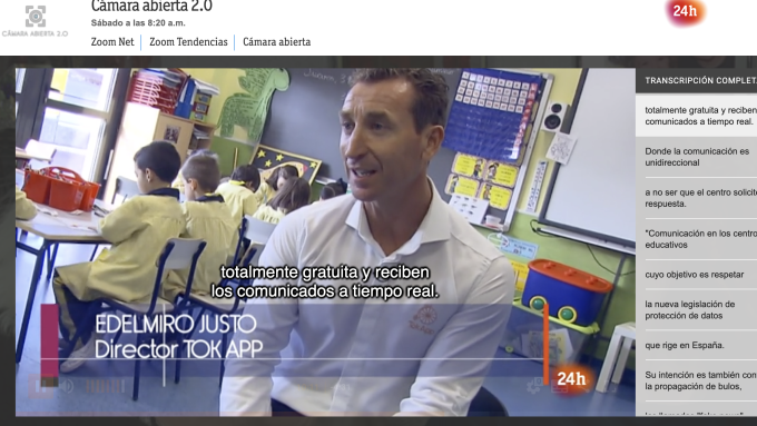 TokApp School en RTVE