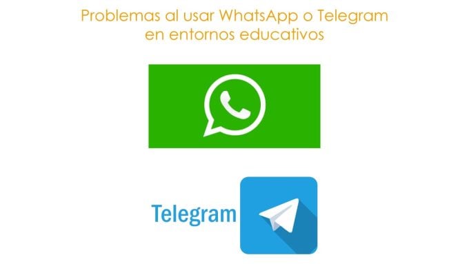 Problemas al usar WhatsApp o Telegram en entornos educativos